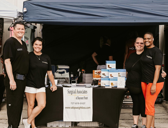 Surgical Associates of Bayonet Point Team at a community event doing free InBody scans for CrossFit competitors. We have our own InBody machine in our weight loss clinic. We perform full body composition scans on our patients pre and post operatively.