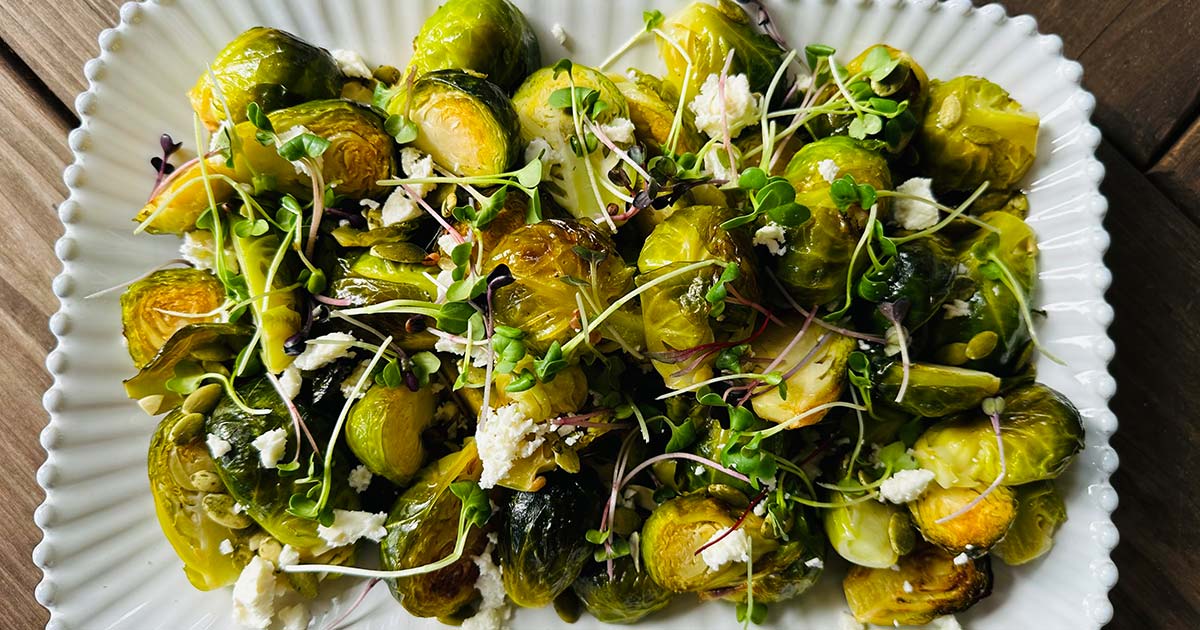 Maple Mustard Brussels Sprouts