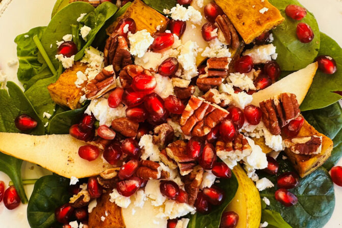 Winter Spinach Salad